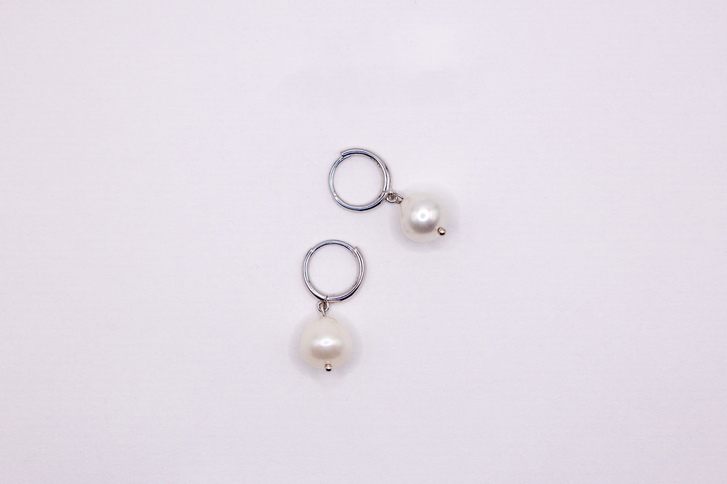 Elegante Ohrringe mit großer Perle – 925 Silber für zeitlose Schönheit