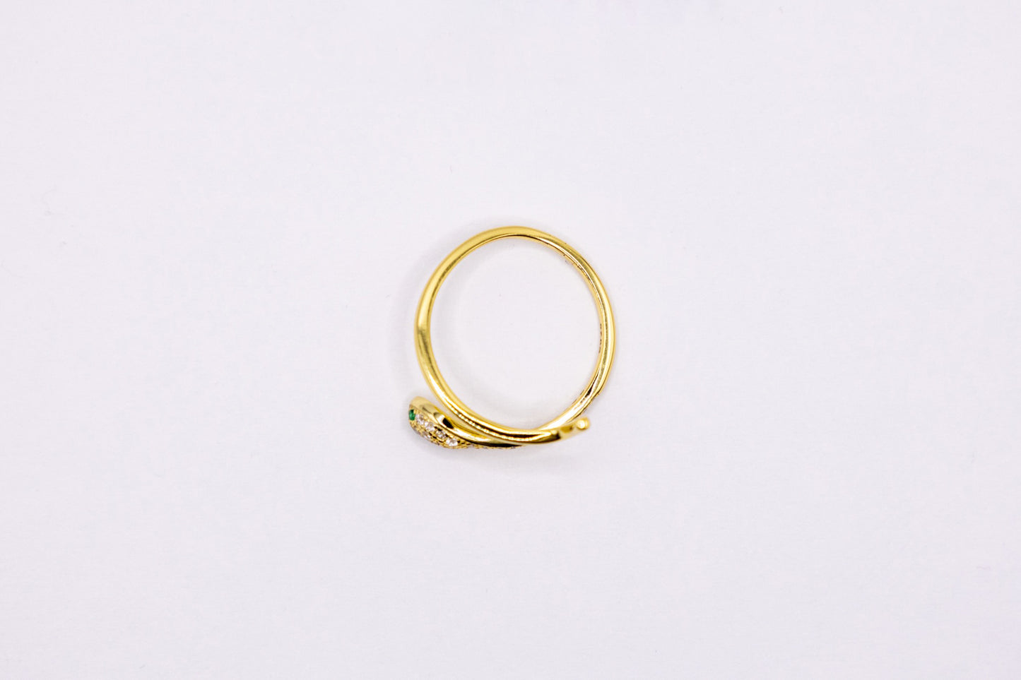 Eleganter Statement-Ring – Vergoldetes 925 Silber mit geschwungenem Design