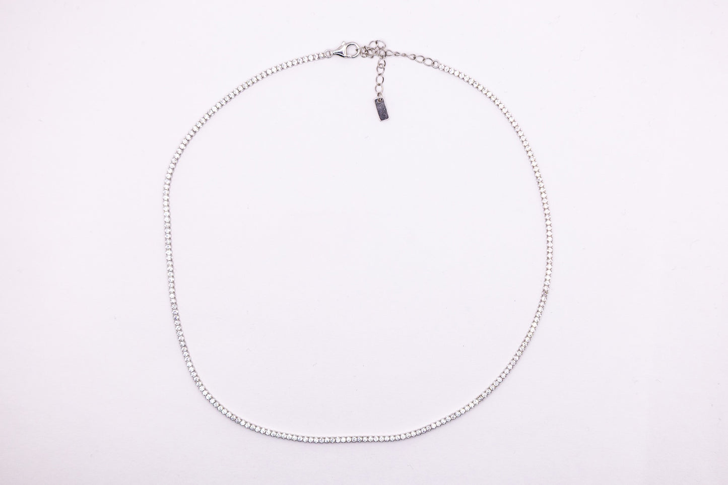 Tennis-Halskette aus 925 Silber – Eleganz für jeden Anlass