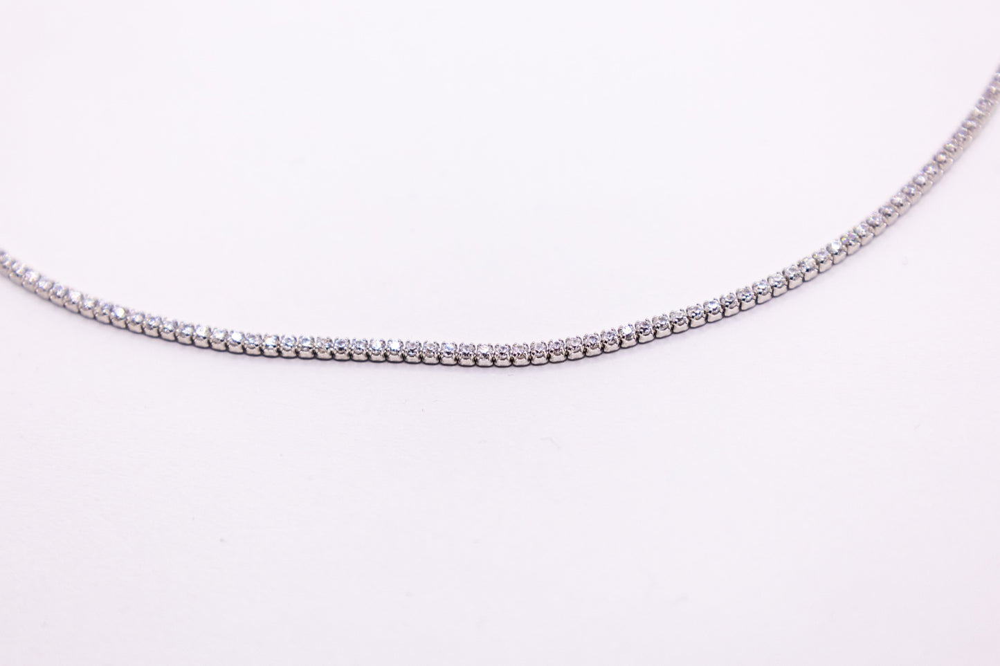 Tennis-Halskette aus 925 Silber – Eleganz für jeden Anlass
