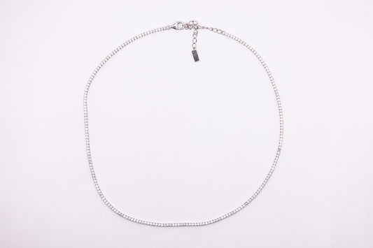 Tennis-Halskette aus 925 Silber – Eleganz für jeden Anlass